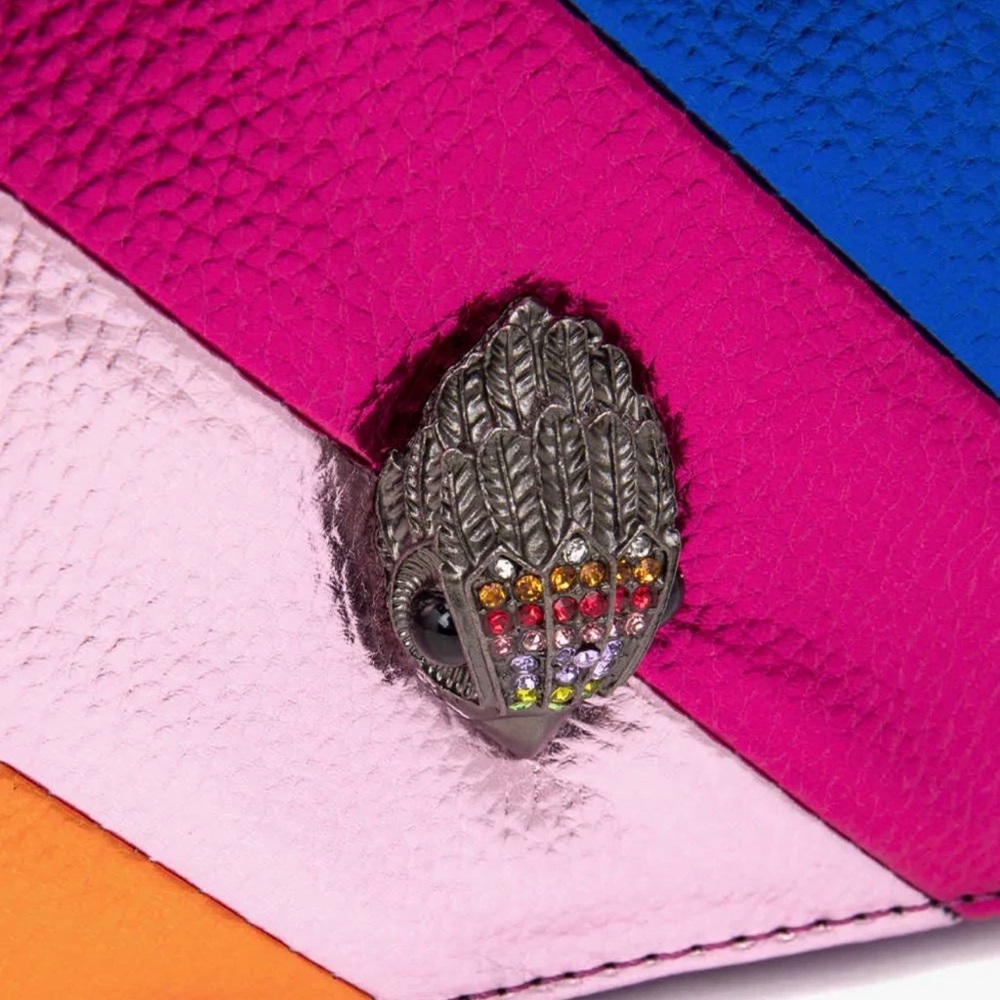 Kurt Geiger London Kensington Rainbow Leather Camera Crossbody Bag NWT - Picture 8 of 8